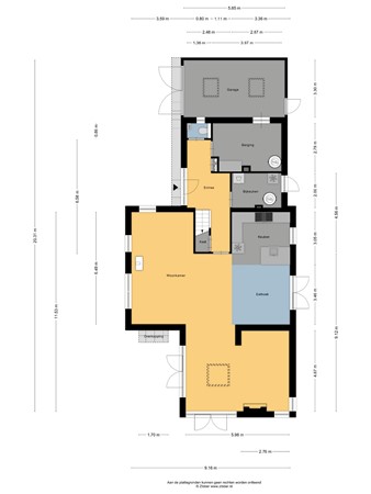 Floorplan - De Hiemen 2, 8754 KJ Makkum