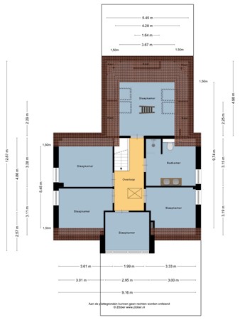 Floorplan - De Hiemen 2, 8754 KJ Makkum