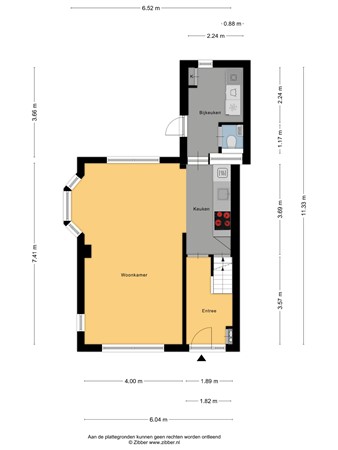 Floorplan - Bote à Bolswertstraat 2, 8701 CA Bolsward