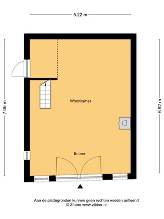 Floorplan - Tuinstraat 6, 8754 CW Makkum