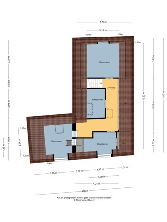 Floorplan - Slotmakersstraat 13, 8754 EL Makkum