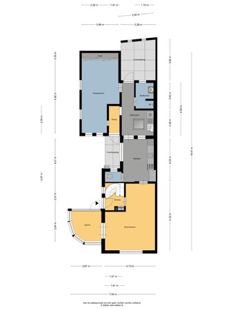 Floorplan - Van Hottingawei 8, 8856 BX Pietersbierum