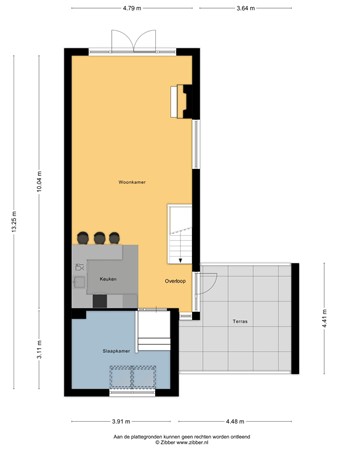 Floorplan - De Dijk 17, 8754 DE Makkum
