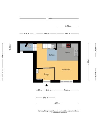 Floorplan - Paardepad 6, 8713 KR Hindeloopen