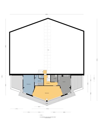 Floorplan - Strânwei 27, 8754 HA Makkum