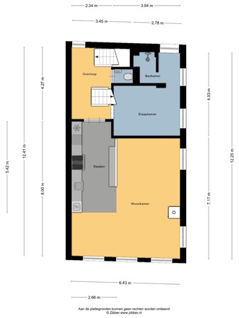 Floorplan - Markt 15, 8754 CM Makkum