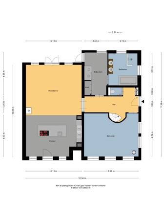 Floorplan - Turfmarkt 57, 8754 CJ Makkum