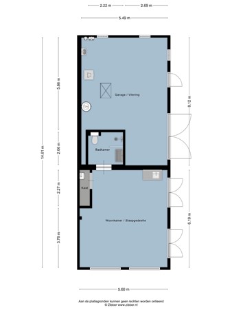 Floorplan - Turfmarkt 57, 8754 CJ Makkum