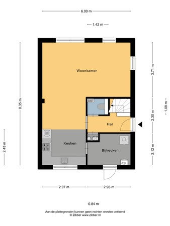 Floorplan - Stinswei 17, 8622 XN Hommerts