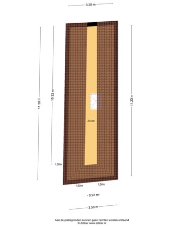 Floorplan - Vallaat 28, 8754 EW Makkum