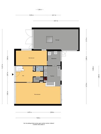 Floorplan - Pibemalaan 28, 8749 GS Pingjum
