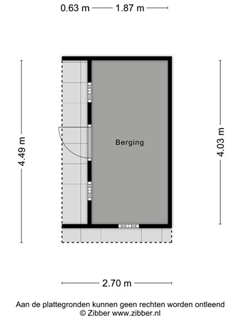 Floorplan - Westerbuorren 11, 8851 GJ Tzummarum