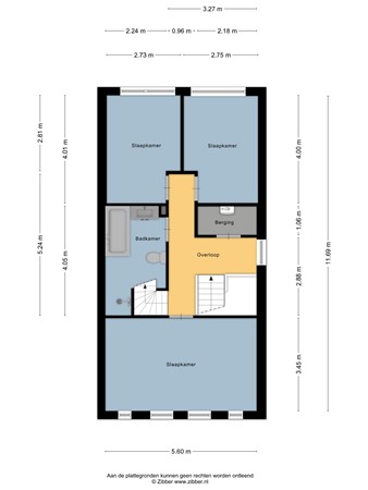 Floorplan - Thomashof 1, 8711 LC Workum