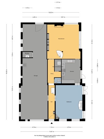 Floorplan - Papiermolenstreek 1, 8754 GE Makkum