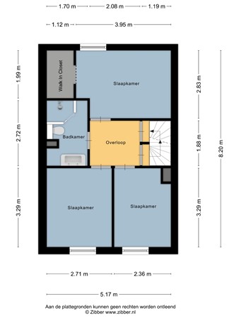 Floorplan - Trêd 93, 8603 DZ Sneek