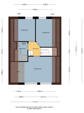Floorplan - Eilânswei 20, 8854 AV Oosterbierum