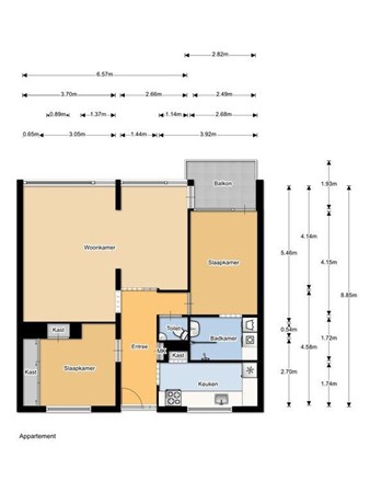 Floorplan - Amberlaan 10, 1185 RL Amstelveen