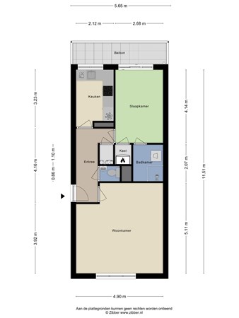 Floorplan - Nova Zemblastraat 409, 1013 RJ Amsterdam