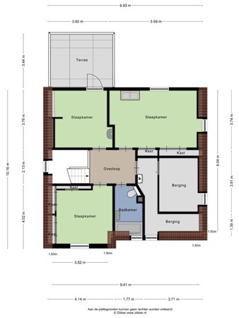 Prins Hendrikstraat 12, 6862 GZ Oosterbeek - 447522_2D_Eerste_verdieping_Prins_Hendrikstraat_12_Oosterbeek_02.jpg