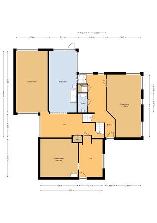 Beelaertslaan 76, 6861 AZ Oosterbeek - Begane grond - 2D.jpg