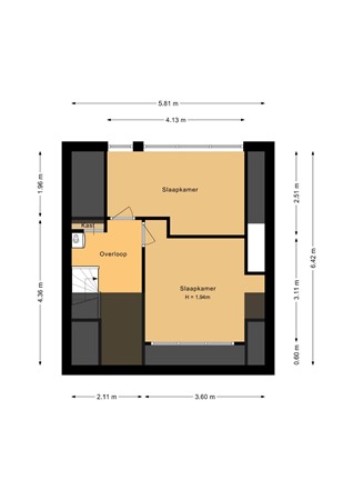 Backerstraat 10, 6861 XT Oosterbeek - Tweede verdieping - 2D.jpg