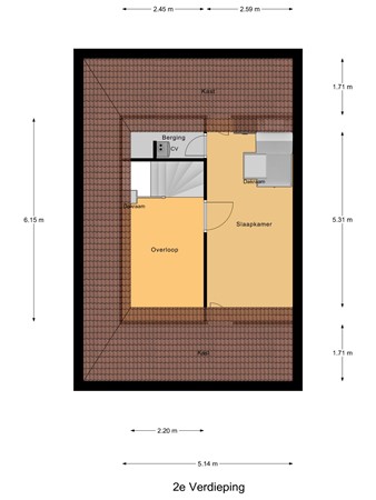 Floorplan - Zandsevoetpad 14, 6851 DR Huissen