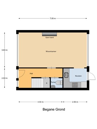 Floorplan - Dr A J Kraaystraat 32, 4051 AD Ochten