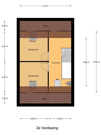 Floorplan - Het Katsland 15, 4051 KA Ochten
