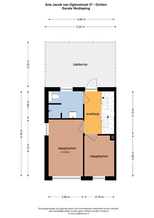 Floorplan - Arie Jacob van Ogtenstraat 37, 4051 AM Ochten