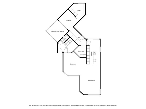 Floorplan - Hoogstraat 96, 3690 Zutendaal