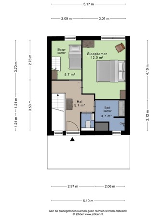 Floor plan - Hoogzwanenstraat 137, 6211 BZ Maastricht 