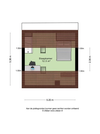 Floor plan - Hoogzwanenstraat 137, 6211 BZ Maastricht 