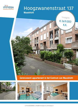Brochure -  - Hoogzwanenstraat 137, 6211 BZ Maastricht