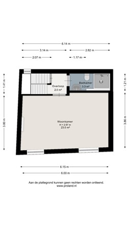 Floor plan - Zakstraat 6, 6211 PS Maastricht 