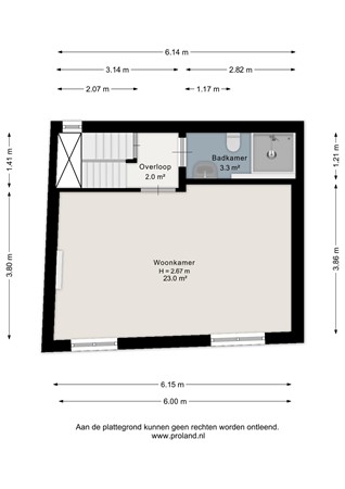 Floor plan - Zakstraat 6, 6211 PS Maastricht 