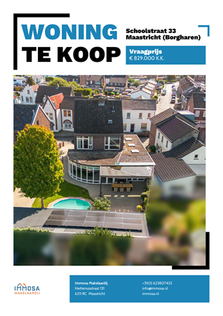 Brochure -  - Schoolstraat 33, 6223 BD Maastricht