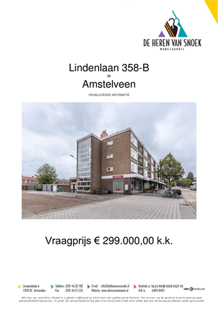 Brochure preview - Brochure Lindenlaan 358 B te Amstelveen.pdf