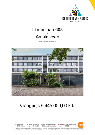 Brochure preview - Brochure Lindenlaan 603 - Amstelveen.pdf