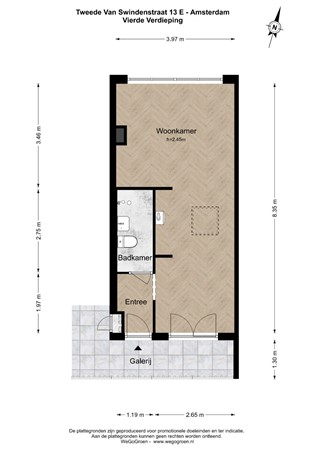 Tweede van Swindenstraat 13E, 1093 VE Amsterdam - 