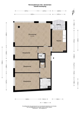 Medium property photo - Reinwardtstraat 13B, 1093 GV Amsterdam