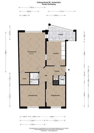 Medium property photo - Hofmeyrstraat 3B, 1091 LV Amsterdam