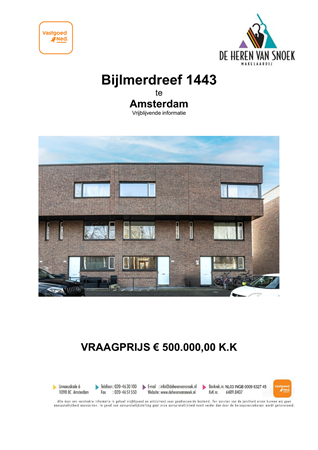 Brochure preview - Brochure Bijlmerdreef 1443 te Amsterdam.pdf