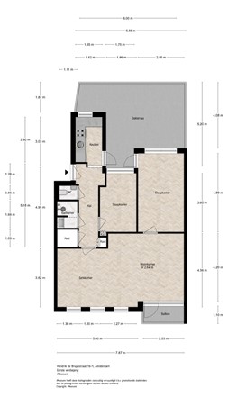 Medium property photo - Hendrik de Bruynstraat 16-1, 1065 EE Amsterdam