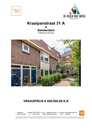Brochure preview - Brochure Kraaipanstraat 31A te Amsterdam.pdf