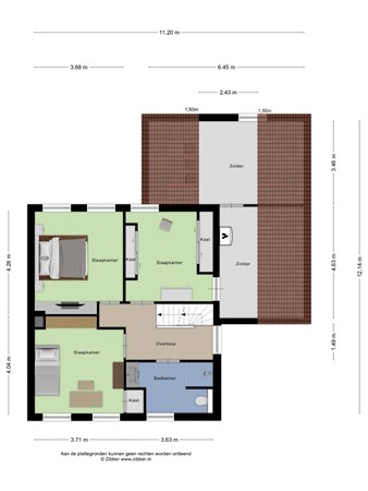 Koeweg 24, 6602 CW Wijchen - 449022_2D_Eerste_Verdieping_Koeweg_24_Wijchen_02.jpg