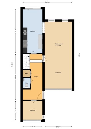 Weezenhof 6138, 6536 AL Nijmegen - Begane grond - 2D.jpg