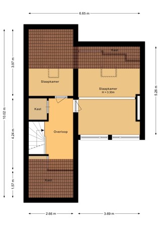 Weezenhof 6138, 6536 AL Nijmegen - Tweede verdieping - 2D.jpg