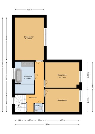 Leostraat 4, 6603 EB Wijchen - Eerste verdieping - 2D.jpg