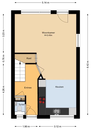 Elsland 1317, 6605 KJ Wijchen - Begane grond - 2D.jpg