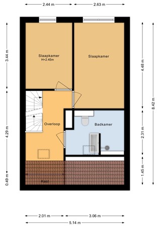 Elsland 1317, 6605 KJ Wijchen - Eerste verdieping - 2D.jpg